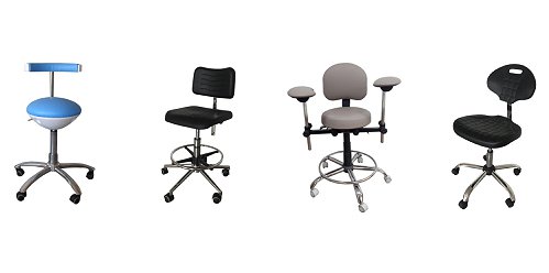 Medical chairs and armchairs for staff, resident rooms, waiting rooms, hallways